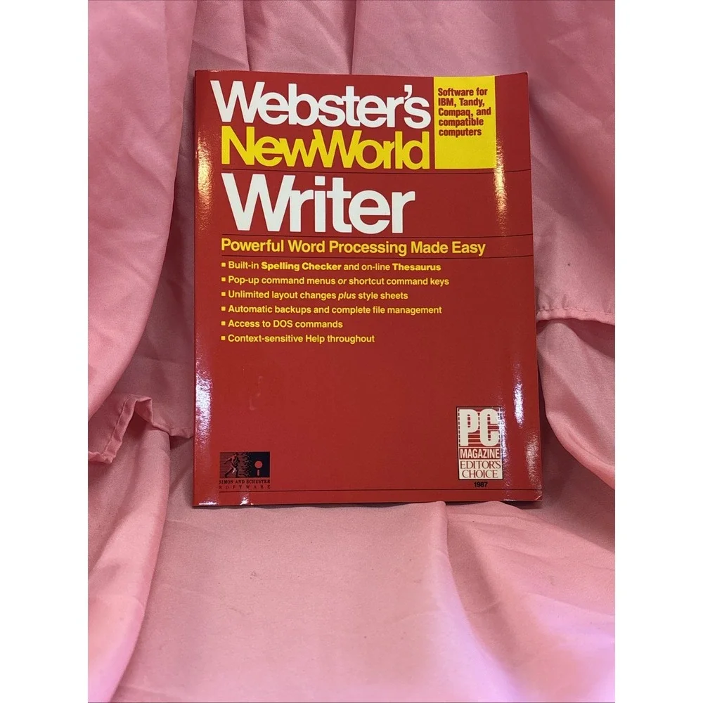 Websters New World Writer IBM PC 5.25